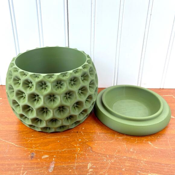 Modern Geometric Planter with Drainage Tray, Starry Planter Pot - Picture 7 of 10